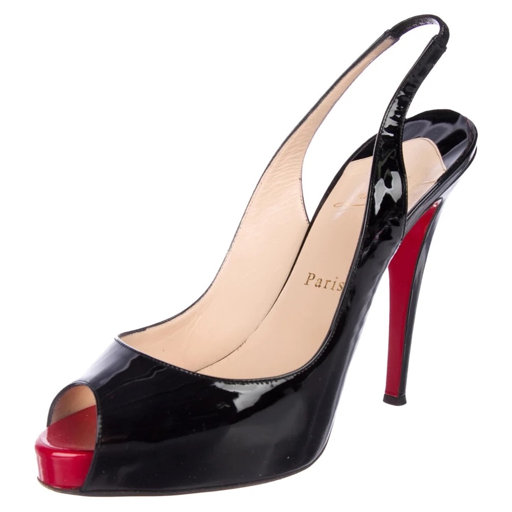 Christian Louboutin sling back heels in size 9